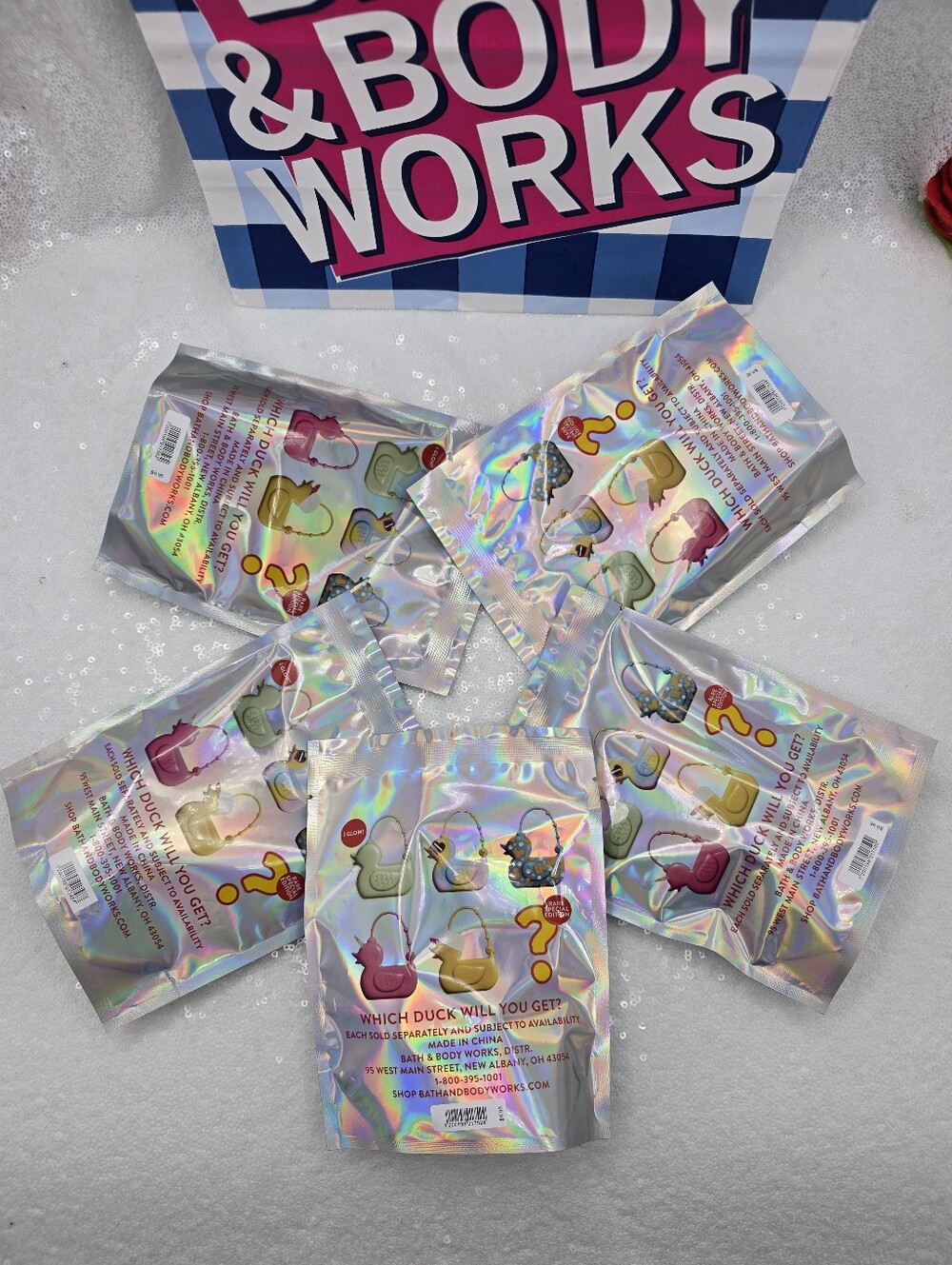 Bath And Body Works Sealed Mystery Duck Pockerbac Holder Bundle Of 5 Collection - Picture 3 of 10